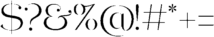 abigail otf (400) Font OTHER CHARS