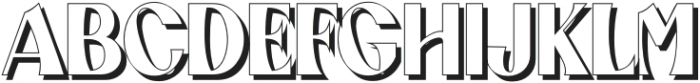 abingtonshadow-Regular otf (400) Font UPPERCASE