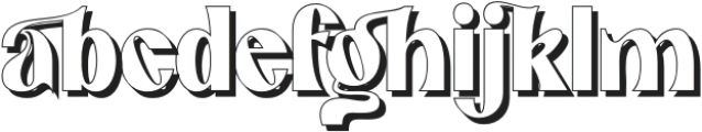 abingtonshadow-Regular otf (400) Font LOWERCASE