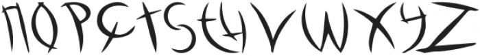 abraham-Regular otf (400) Font LOWERCASE