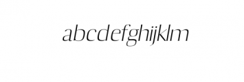 Abril-LightItalic.otf Font LOWERCASE