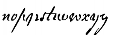 ABIGAIL ADAMS Regular Font LOWERCASE