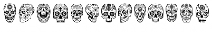 ABTS Day of the Dead Regular Font UPPERCASE