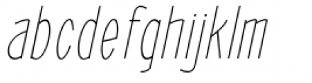 ABTS Oklahoma Light Italic Font LOWERCASE