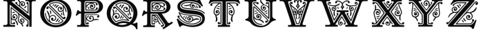 Abbey Monograms Four Regular Font UPPERCASE