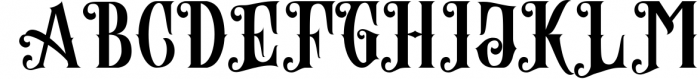 Abhinaya - Victorian Font UPPERCASE