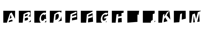 ABCLogosXYZCrazy-Oblique Font LOWERCASE