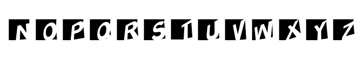 ABCLogosXYZCrazy-Oblique Font LOWERCASE