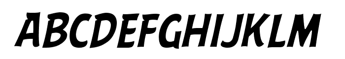 ABFlockHeadline Italic Font LOWERCASE