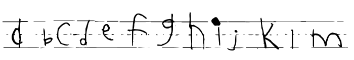 Abecedarian Font LOWERCASE