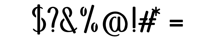 Abecedary Stencil Regular Font OTHER CHARS