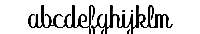 Abecedary Stencil Regular Font LOWERCASE
