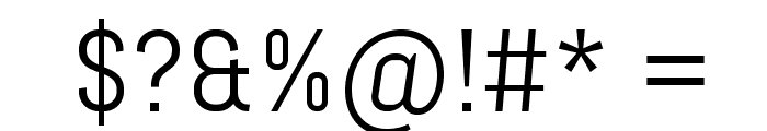 Abel-Regular Font OTHER CHARS