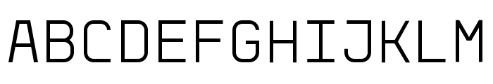 Aber Mono Light Font UPPERCASE