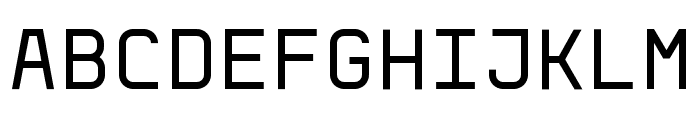 Aber Mono Regular Font UPPERCASE