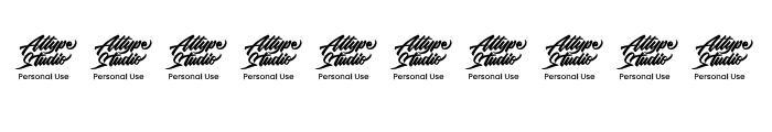 Aberana - Personal Use Font OTHER CHARS