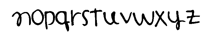 Abigail Print Font LOWERCASE