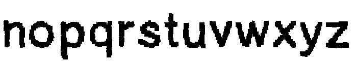 AblockyFont Font LOWERCASE