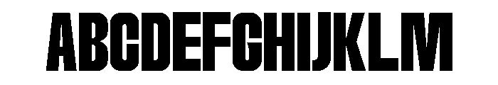 Abominable Condensed Font UPPERCASE