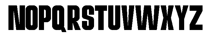 Abominable Condensed Font LOWERCASE