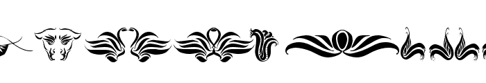 Absinth Flourishes I Font LOWERCASE