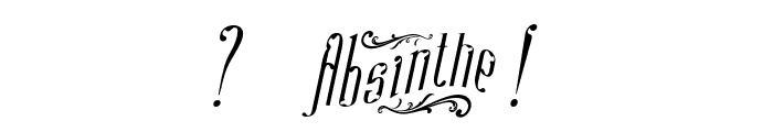Absinthe FT Italic Font OTHER CHARS