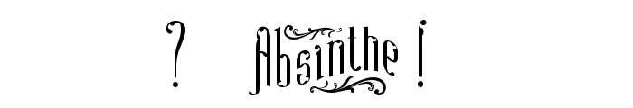 Absinthe FT Regular Font OTHER CHARS
