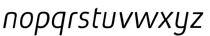 Absolut Reduced Light Italic Font LOWERCASE