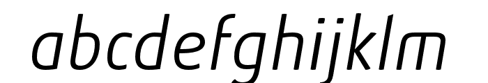 AbsolutRed-LightItalic Font LOWERCASE