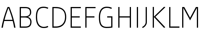 AbsolutRed-Thin Font UPPERCASE