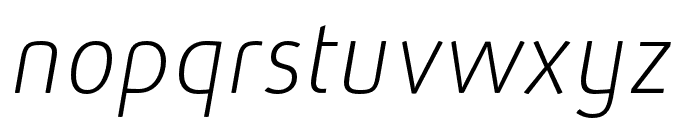 AbsolutRed-ThinItalic Font LOWERCASE