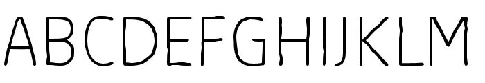 AbsolutSketchRed-Thin Font UPPERCASE