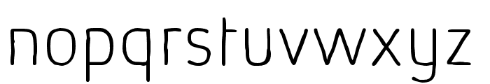 AbsolutSketchRed-Thin Font LOWERCASE