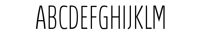 AbsolutUltraCondensedRed-Thin Font UPPERCASE