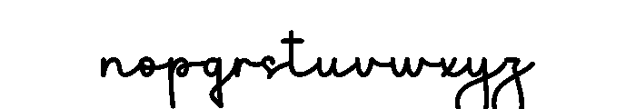 Absolutely Font LOWERCASE