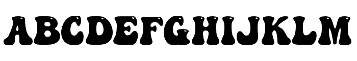 Abstract Groovy Font LOWERCASE