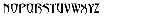 Abaddon Regular Font LOWERCASE