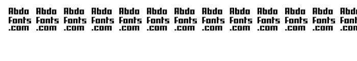 Abdo Line Black Font UPPERCASE