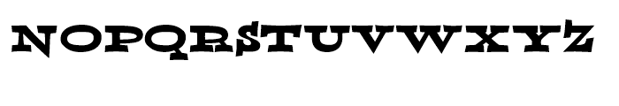 Able Outlaw Font LOWERCASE