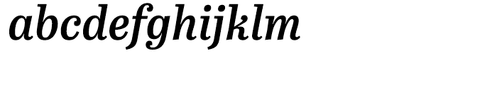 Abril Titling Narrow Semibold Italic Font LOWERCASE