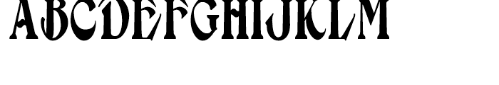 Absinette Condensed Regular Font UPPERCASE