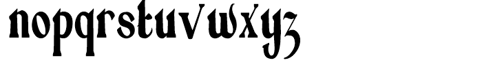 Absinette Condensed Regular Font LOWERCASE