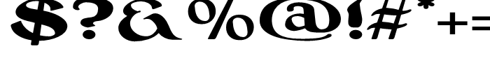 Absinette Expanded Regular Font OTHER CHARS
