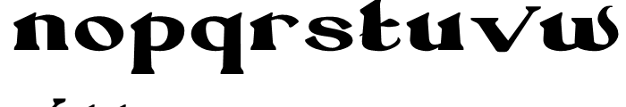 Absinette Expanded Regular Font LOWERCASE