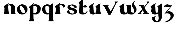 Absinette Regular Font LOWERCASE