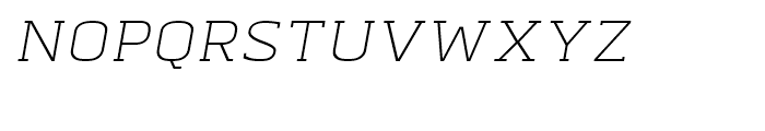 Abula Extra Light Italic Font UPPERCASE