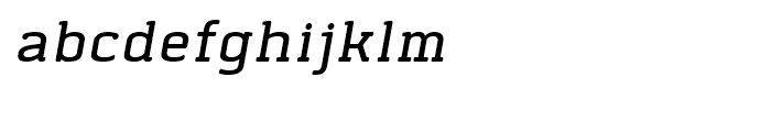 Abula Organic SemiLight Italic Font LOWERCASE