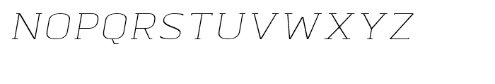 Abula Organic Thin Italic Font UPPERCASE