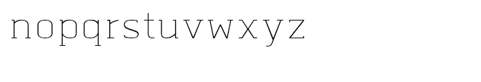 Abula Thin Font LOWERCASE
