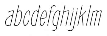 ABTS Oklahoma Light Italic Font LOWERCASE